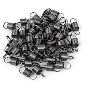 0.4mmx4.5x12mm stainless steel dual hook small tension spring 50 pcs